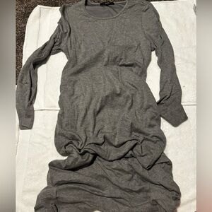 Quince Gray Ribbed Knit Top